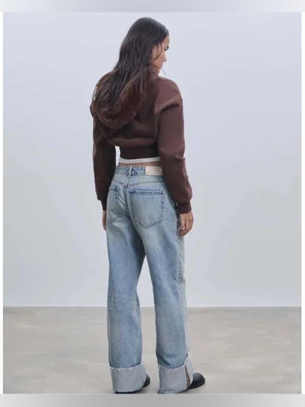 D65 Straight turn up Jeans